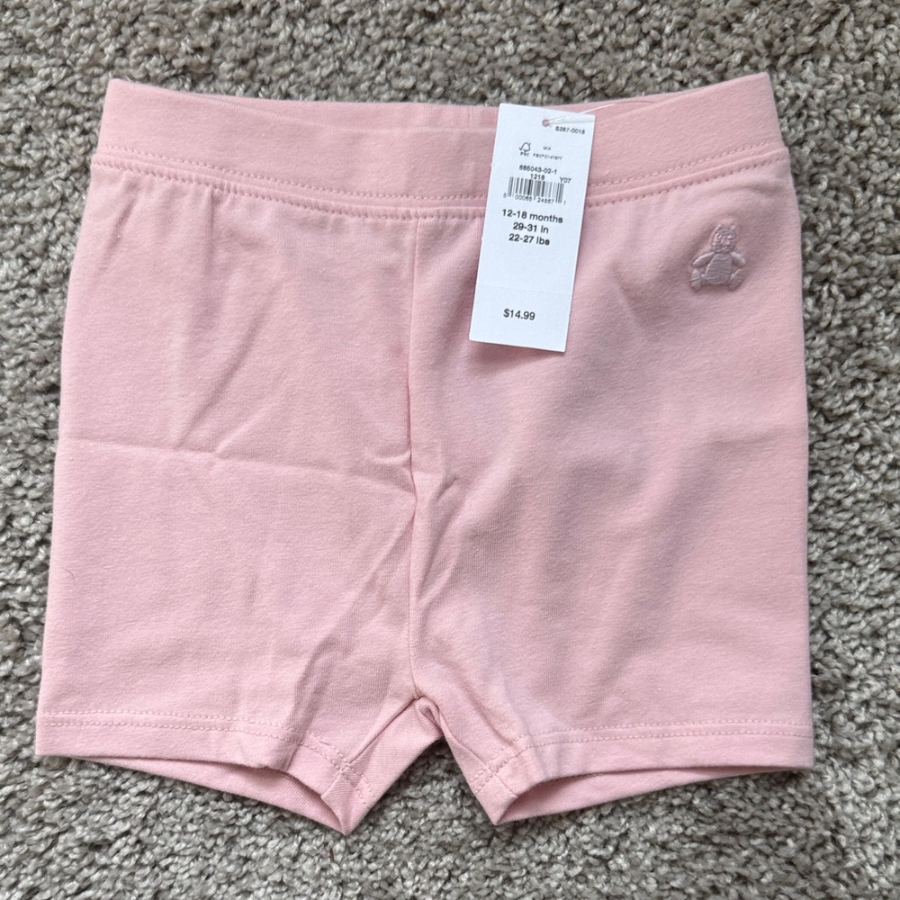 Gap Pink Biker Shorts 12-18 months